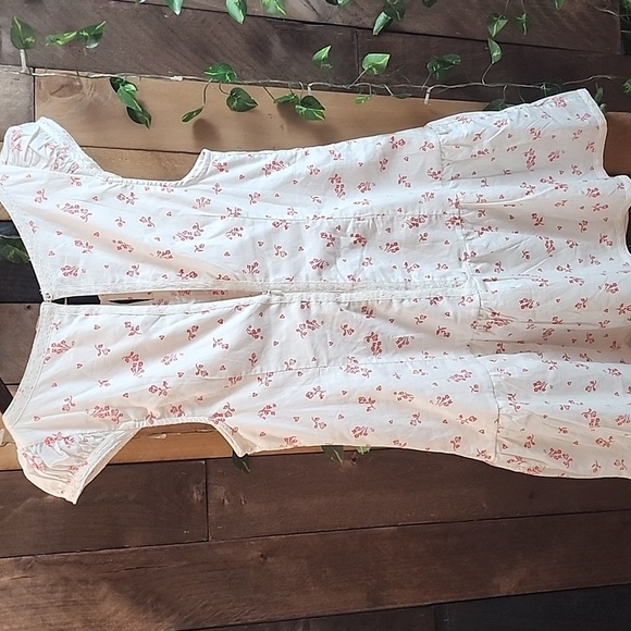 Free PEOPLE Ivory Combo Mini Dress Size L - Picture 8 of 9